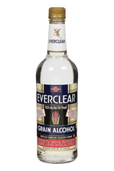 Everclear Alcohol Plastic Bottle